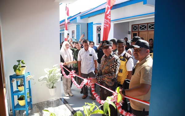 M. Tauhid Soleman Resmikan 79 Unit Rumah Layak Huni di Kasturian